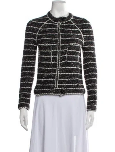 Pre-owned Isabel Marant Étoile Striped Jacket In Black