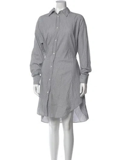 Pre-owned Isabel Marant Étoile Striped Knee-length Dress In Gray
