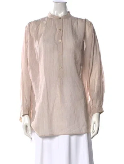 Pre-owned Isabel Marant Étoile Striped Long Sleeve Top In Orange