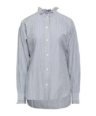Isabel Marant Étoile Striped Long-sleeve Shirt In Gray