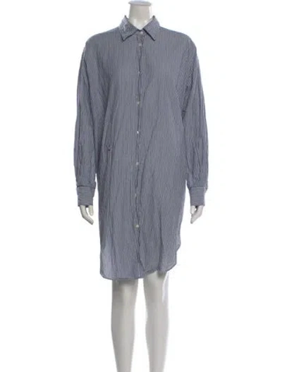 Pre-owned Isabel Marant Étoile Striped Mini Dress In Blue
