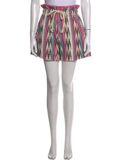 Pre-owned Isabel Marant Étoile Striped Mini Shorts In Multi