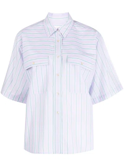 Isabel Marant Étoile Nulenci Striped Cotton Shirt In Multi