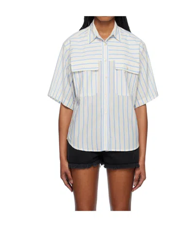 ISABEL MARANT ÉTOILE STRIPED SHORT SLEEVE SHIRT