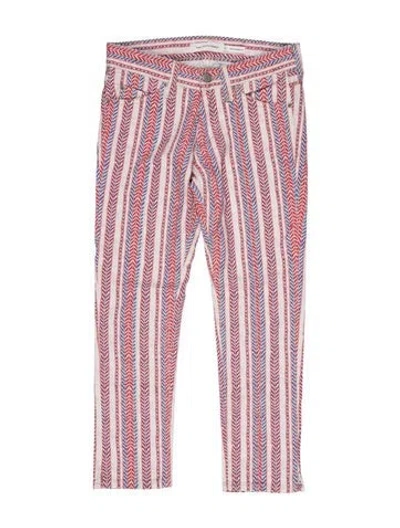 Pre-owned Isabel Marant Étoile Striped Skinny Leg Pants In Multi