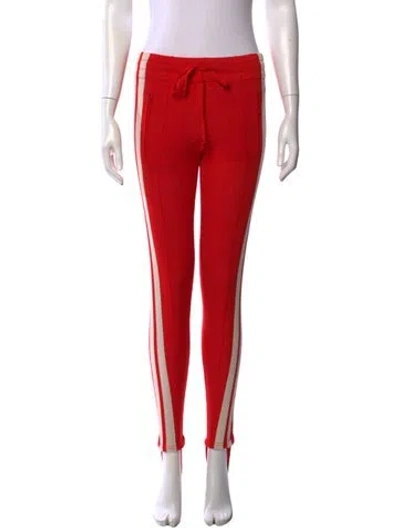 Pre-owned Isabel Marant Étoile Striped Skinny Leg Pants In Red