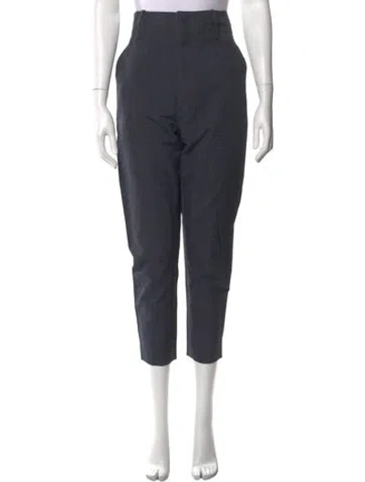Pre-owned Isabel Marant Étoile Striped Straight Leg Pants In Grey