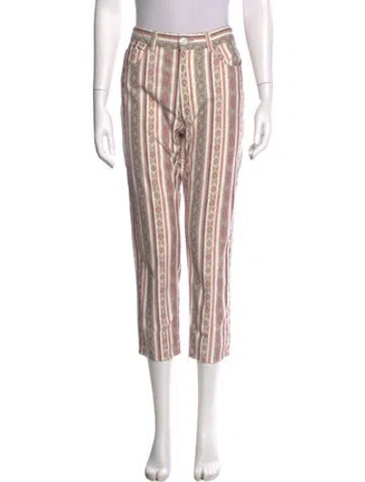 Pre-owned Isabel Marant Étoile Striped Straight Leg Pants In Neutral