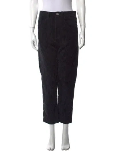 Pre-owned Isabel Marant Étoile Striped Straight Leg Pants W/ Tags In Black
