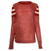 Isabel Marant Étoile Striped Sweater In Red Mohair In Red