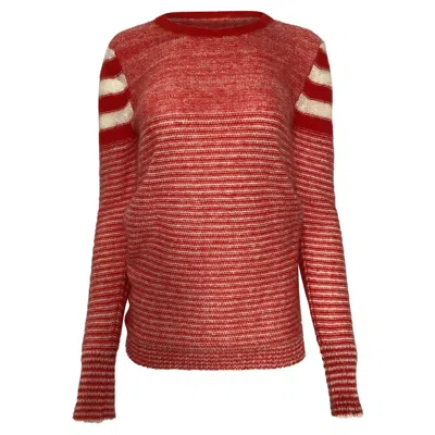 Isabel Marant Étoile Striped Sweater In Red Mohair