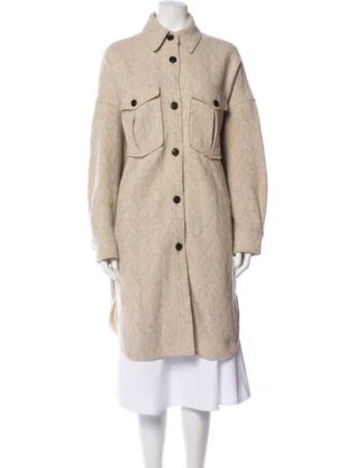 Pre-owned Isabel Marant Étoile Striped Trench Coat In Brown