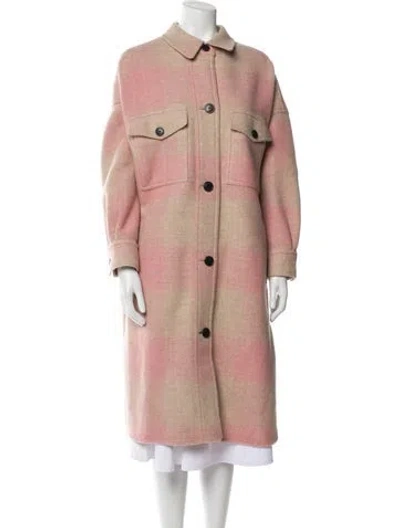 Pre-owned Isabel Marant Étoile Striped Trench Coat In Neutral