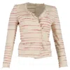 Isabel Marant Étoile Striped Tweed Glenn Jacket In Cream Cotton In Neutral