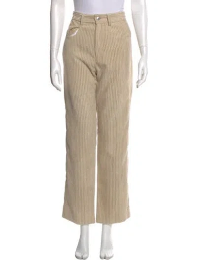 Pre-owned Isabel Marant Étoile Striped Wide Leg Pants In Neutral