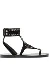 Isabel Marant Étoile Studded Ankle-strap Sandals In Black