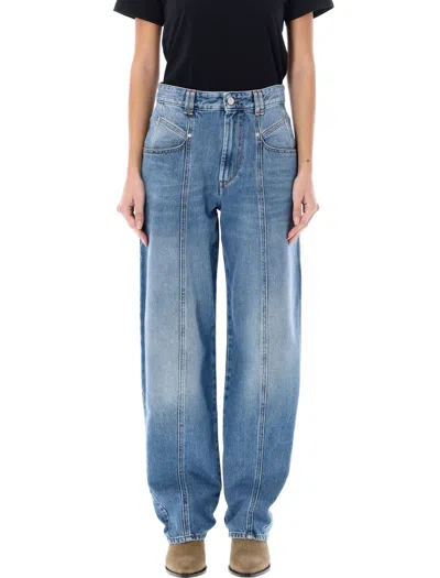 Isabel Marant Étoile Stylish Women's Blue Denim Trousers For Ss24 Collection