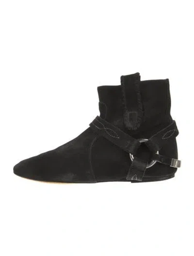 Pre-owned Isabel Marant Étoile Suede Boots In Black