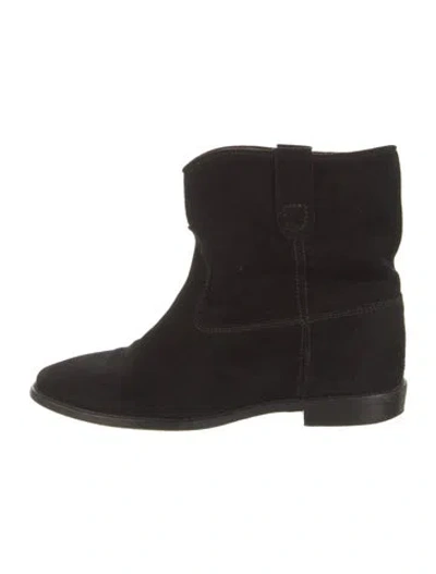 Pre-owned Isabel Marant Étoile Suede Boots In Black