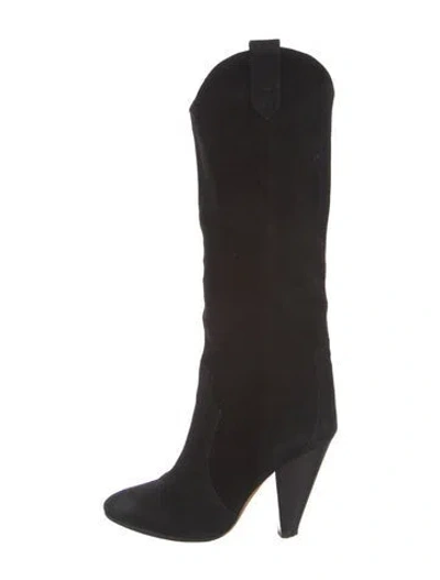 Pre-owned Isabel Marant Étoile Suede Boots In Black