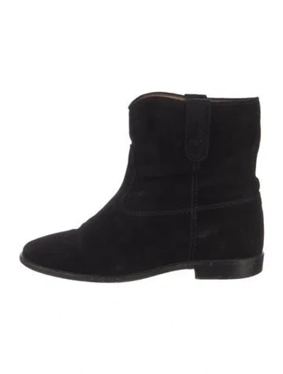 Pre-owned Isabel Marant Étoile Suede Boots In Black