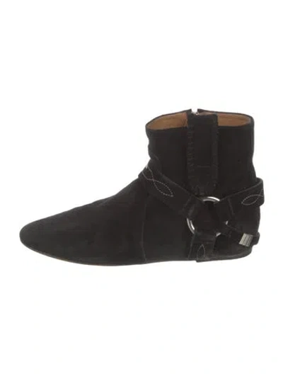 Pre-owned Isabel Marant Étoile Suede Boots In Black
