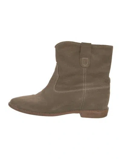 Pre-owned Isabel Marant Étoile Suede Boots In Green