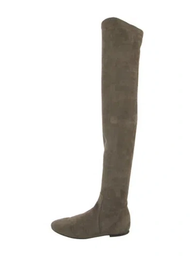 Pre-owned Isabel Marant Étoile Suede Boots In Green
