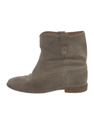 Pre-owned Isabel Marant Étoile Suede Boots In Green