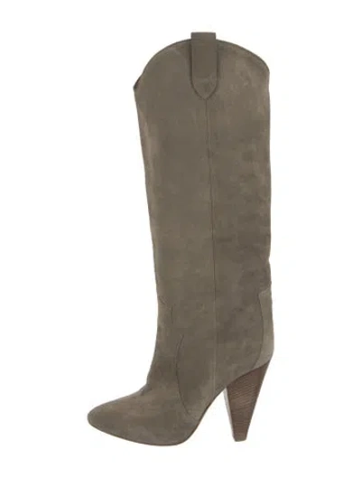 Pre-owned Isabel Marant Étoile Suede Boots In Green