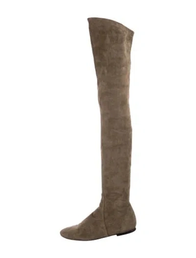 Pre-owned Isabel Marant Étoile Suede Boots In Green