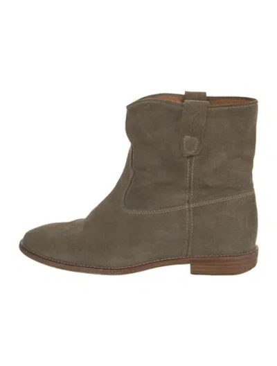 Pre-owned Isabel Marant Étoile Suede Boots In Green