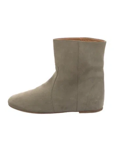 Pre-owned Isabel Marant Étoile Suede Boots In Green