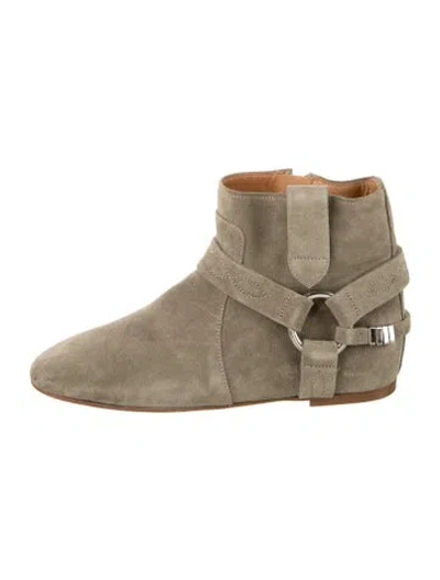 Pre-owned Isabel Marant Étoile Suede Boots In Green