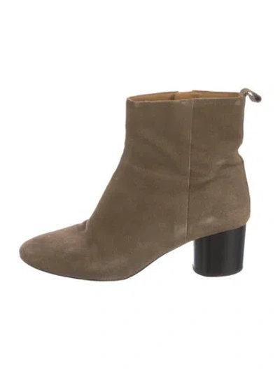Pre-owned Isabel Marant Étoile Suede Boots In Neutral