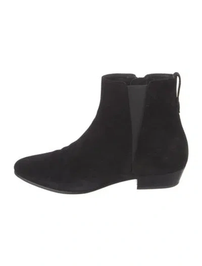 Pre-owned Isabel Marant Étoile Suede Chelsea Boots In Black