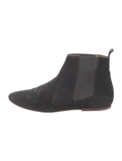 Pre-owned Isabel Marant Étoile Suede Chelsea Boots In Black