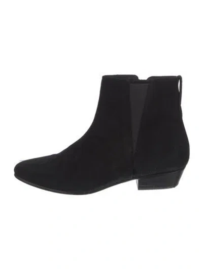 Pre-owned Isabel Marant Étoile Suede Chelsea Boots In Black