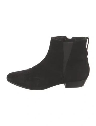 Pre-owned Isabel Marant Étoile Suede Chelsea Boots In Black