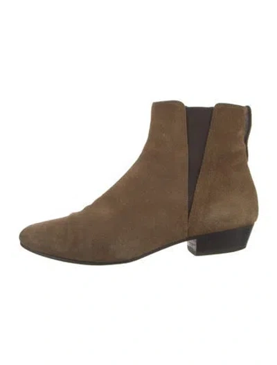 Pre-owned Isabel Marant Étoile Suede Chelsea Boots In Neutral