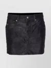 Isabel Marant Étoile Isabel Marant Etoile Black Synthetic Leather Kimmy Mini Skirt In Black