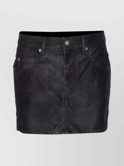 ISABEL MARANT ÉTOILE SUEDE EFFECT TEXTURED FINISH SKIRT