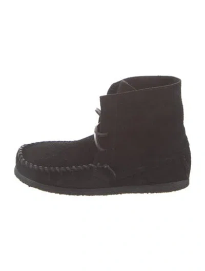 Pre-owned Isabel Marant Étoile Suede Lace-up Boots In Brown