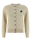 Isabel Marant Étoile Isabel Marant Etoile Melange Cream Cotton Blend Mona Cardigan In Neutral