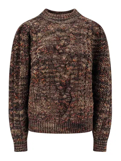 ISABEL MARANT ÉTOILE SUÉTER CUELLO REDONDO - MARRÓN