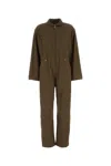 Isabel Marant Étoile Khaki Cotton Blend Rabbia Jumpsuit In Green