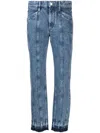 Isabel Marant Étoile Sulanoa Mid-rise Slim Jeans In Clear Blue