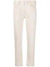 Isabel Marant Étoile Isabel Marant Etoile Women's Ecru Sulanoa Regular-fit Mid-rise Cotton-denim Jeans