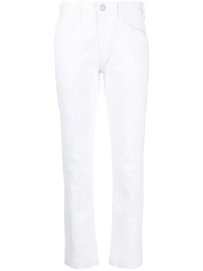 Isabel Marant Étoile Sulanoa Cropped Slim-fit Jeans In White