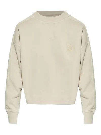 Isabel Marant Étoile Sunny Embroidered Sweatshirt In Neutral